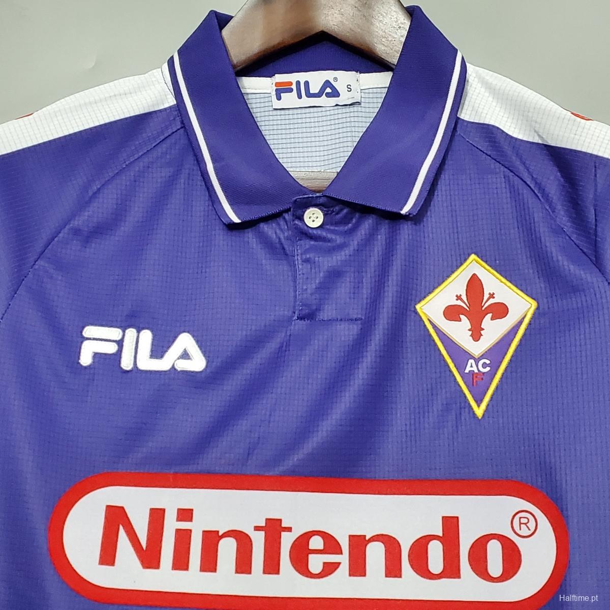 Retro 1998 Fiorentina home Soccer Jersey