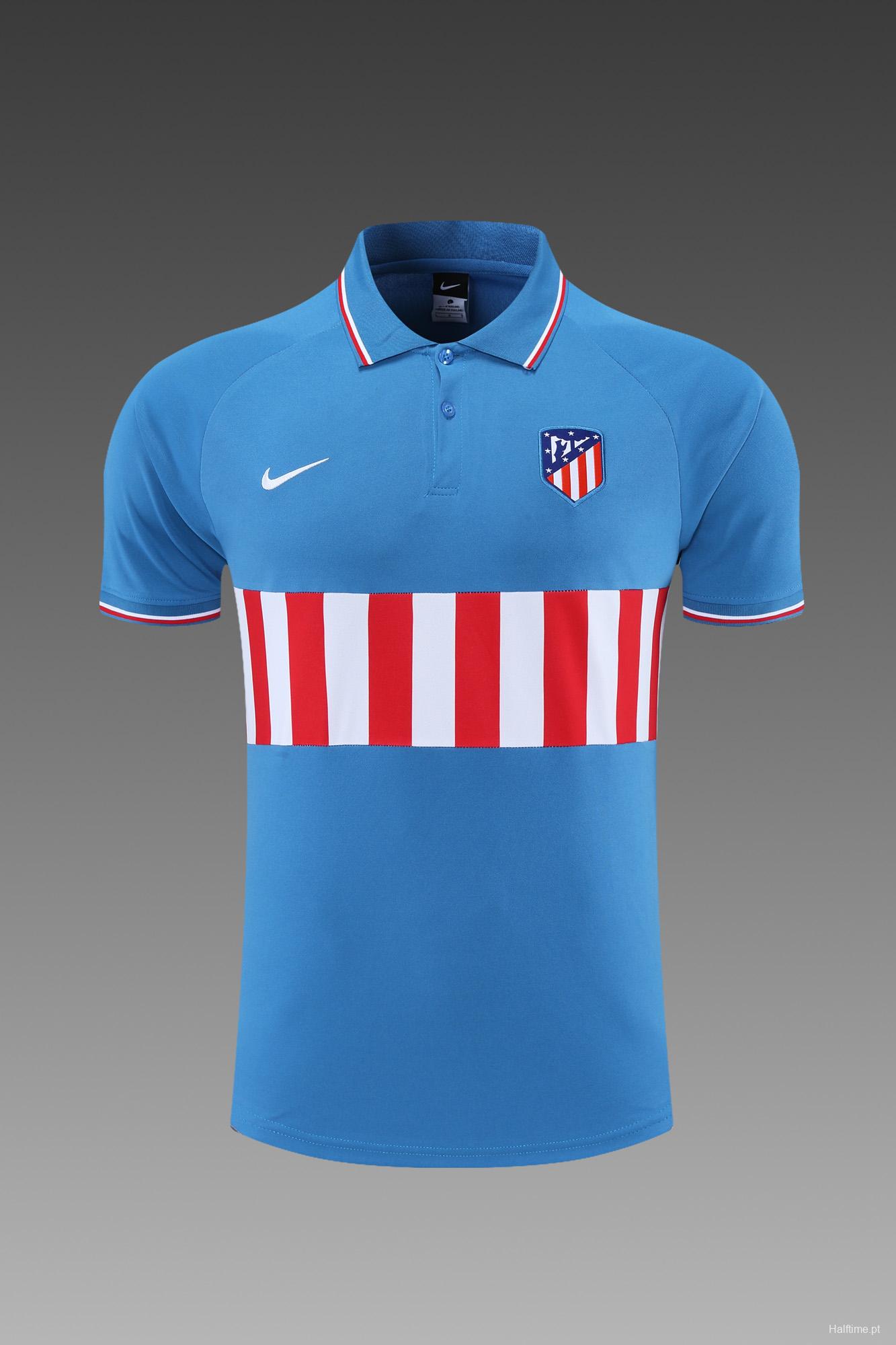 Atletico Madrid POLO kit Blue red and white stripes (not supported to be sold separately)