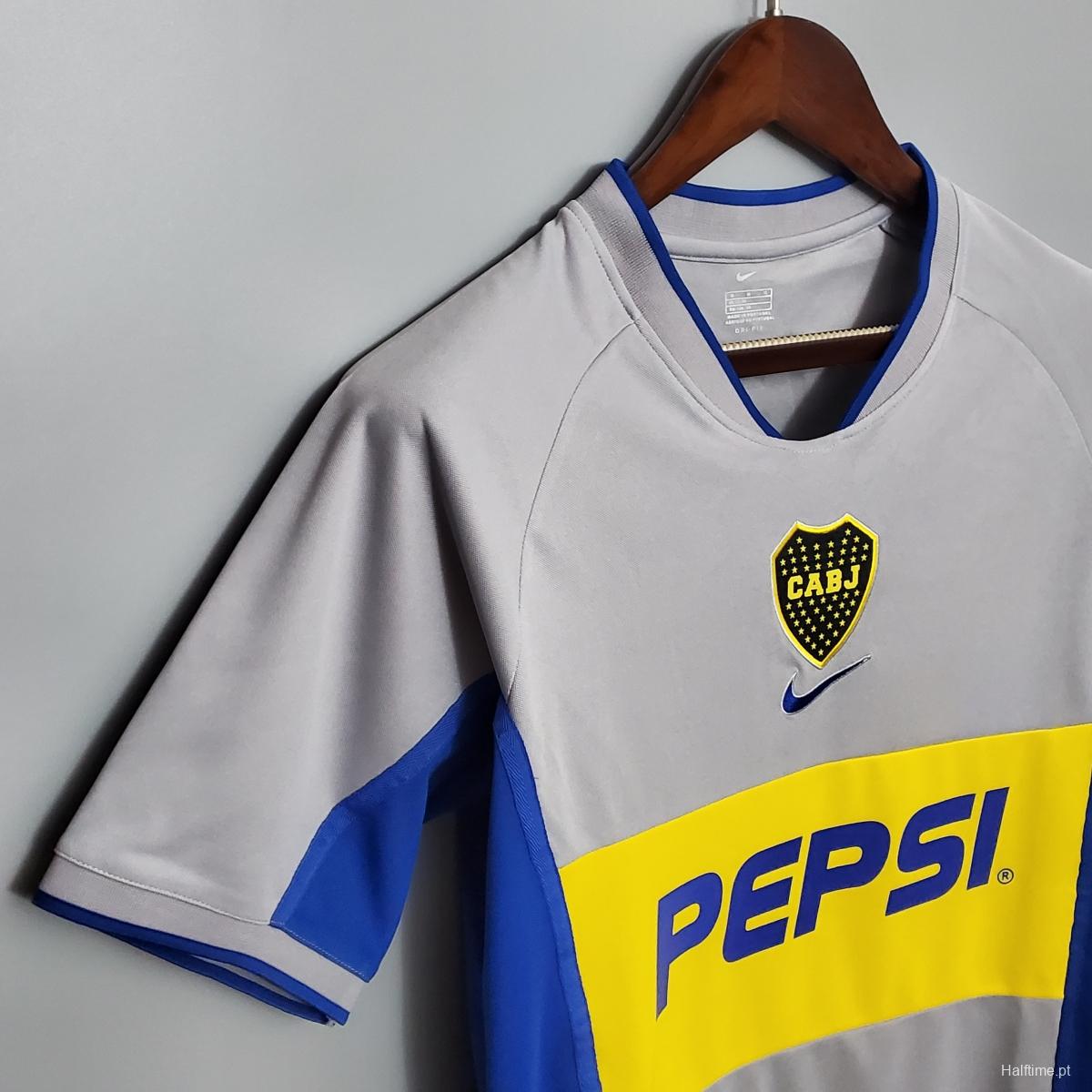 Retro Boca Juniors 2002 away Soccer Jersey