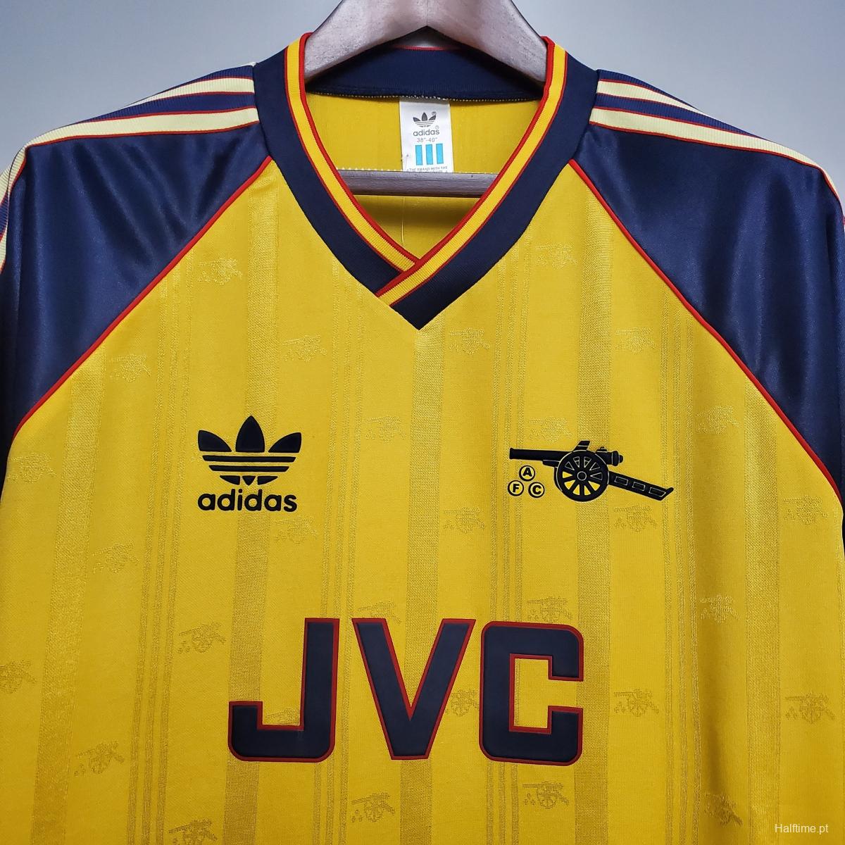 Retro 88/89 Arsenal AWAY Soccer Jersey