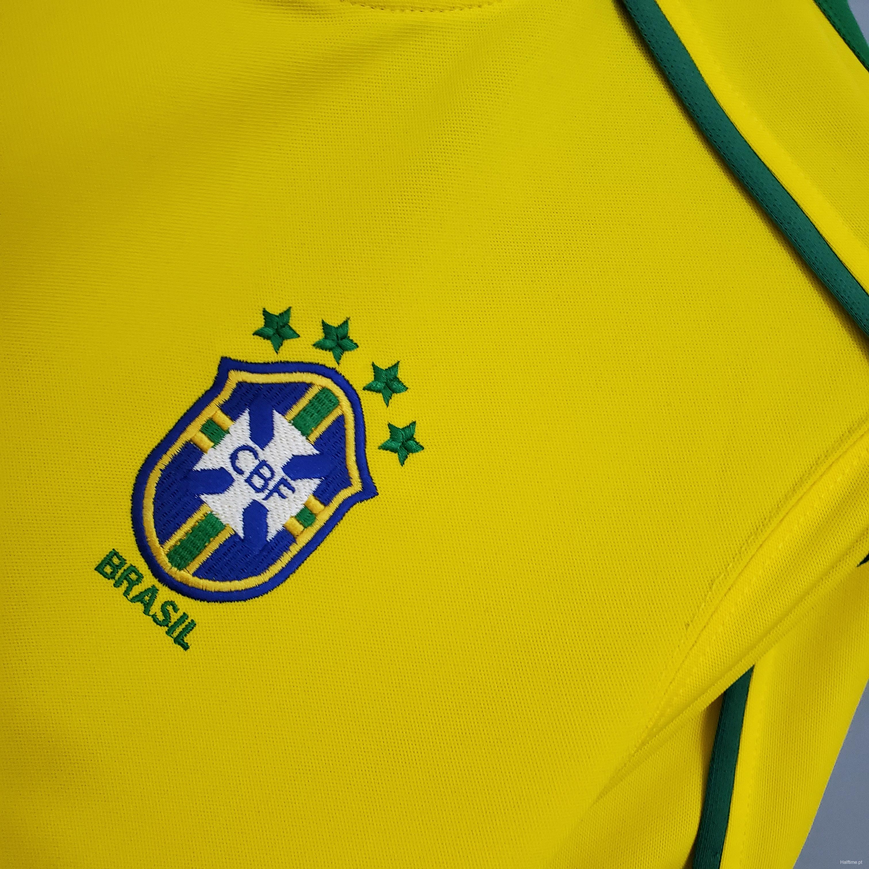 Retro Brazil 1998 home Soccer Jersey