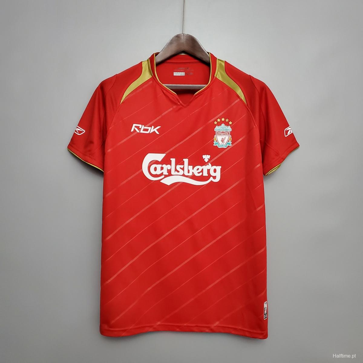 Retro 05/06 Liverpool home Soccer Jersey