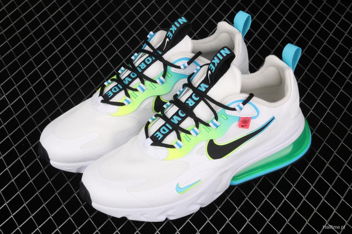 NIKE React Air Max 270Just Do It Takahashi Shield mesh series functional half-palm air cushion running shoes CK6457-100