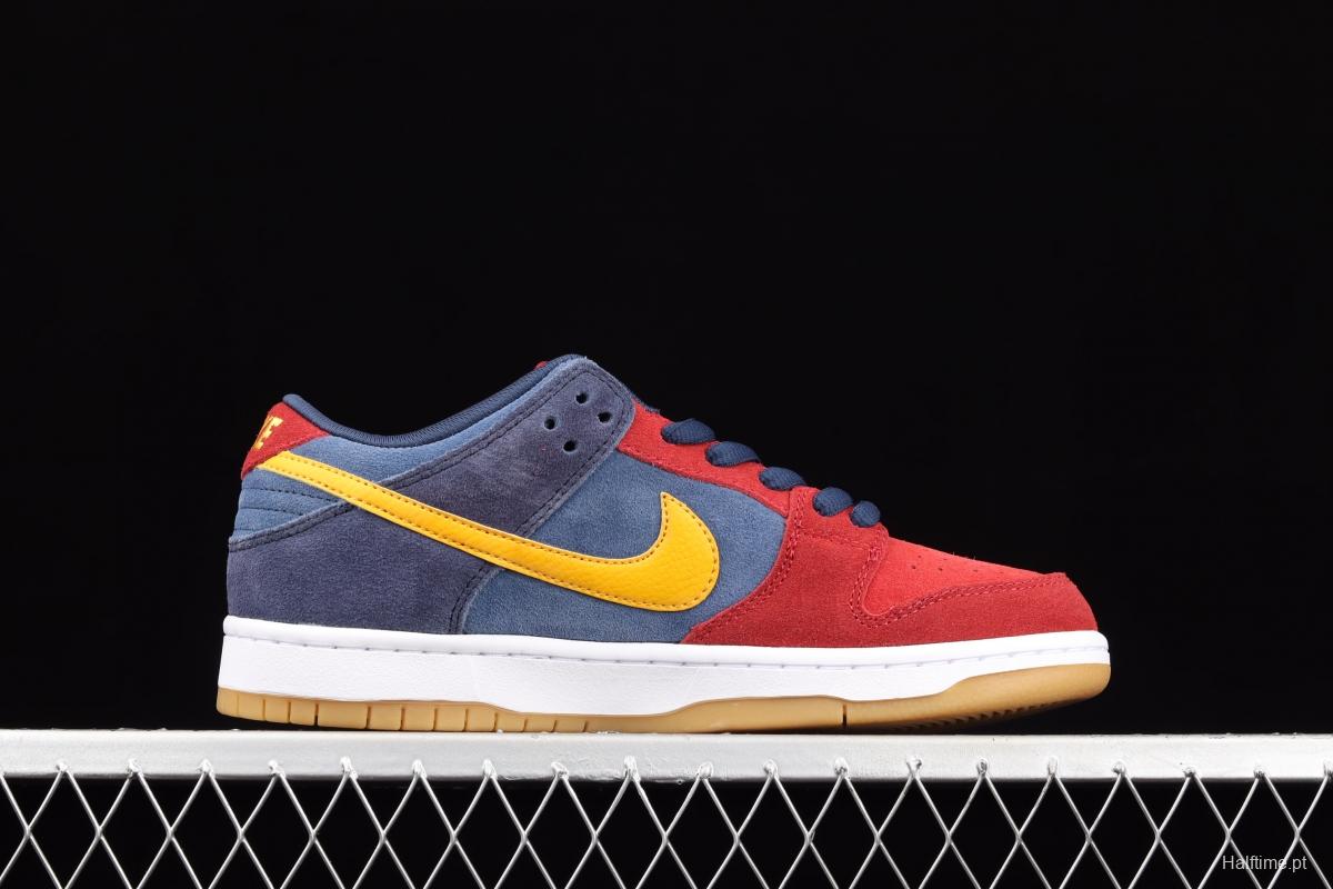 NIKE SB DUNK Low Barcelona Barcelona dress up color dunk series retro low-top skateboard shoes DJ0606-400