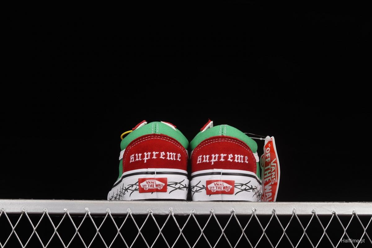 Supreme x Vans Skate Old Skool Vance cooperative low-top casual shoes VN0A51215SA