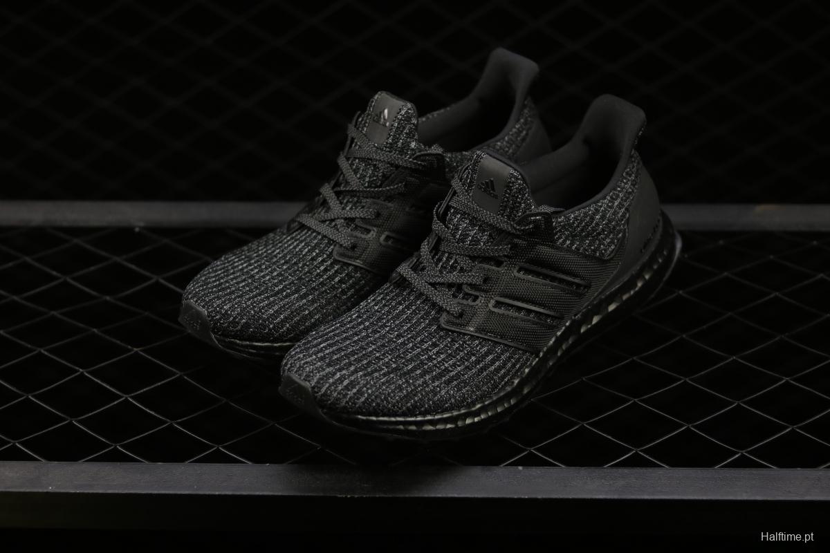 Adidas Ultra Boost 4.0BB6171 fourth generation knitted striped gray-black UB