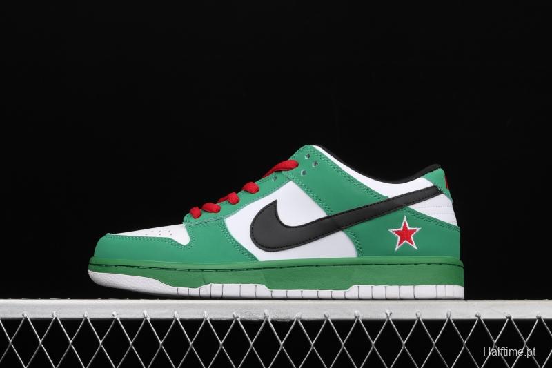 NIKE DUNK SB LoW Heineken Heineken over-limit low-top sports and leisure board shoes 304292-302