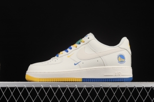 NIKE Air Force 11607 Low Milan Yellow Golden State Warriors City limits Air Force low-top casual board shoes GS6638-150