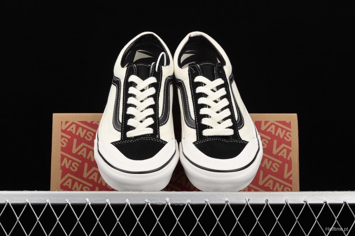 Vans Style 36 new half-crescent black and white side LOGO printed low-top casual board shoes VN0A3ZCJ9IG