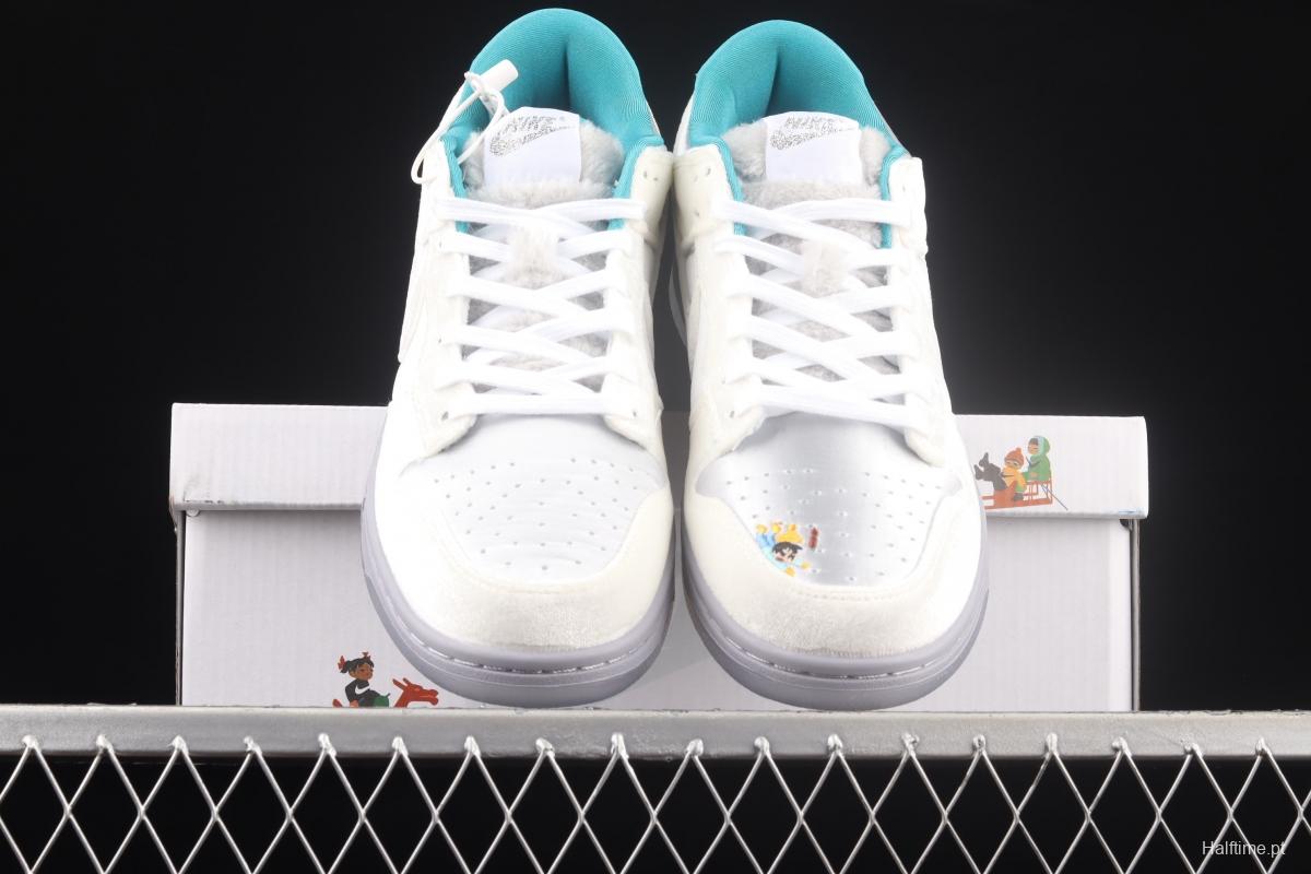 NIKE DUNK Low ICE ice and snow color SB buckle rebound fashion leisure board shoes DO2326-001