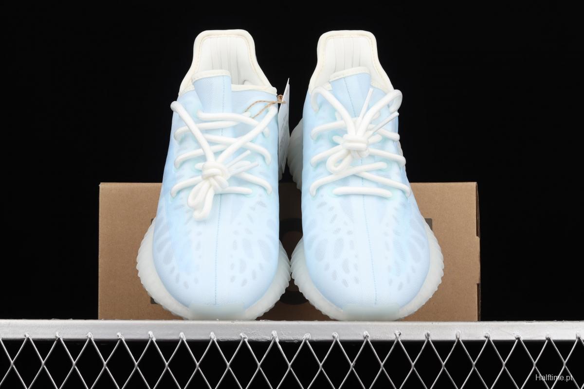 Adidas Yeezy Boost 350V2 Lce Blue GW2869 Darth Coconut 350 second generation ice silk series ice crystal blue BASF popcorn