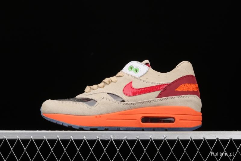 Clot x NIKE Air Max 1 Kiss of Death joint style retro casual running shoes DD1870-100