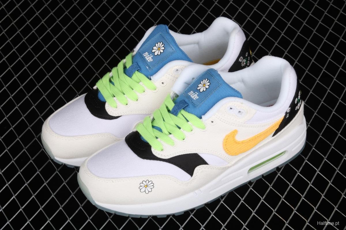 NIKE Air Max 1 Daisy Pack daisy half-palm air cushion retro running shoes CW6031-100