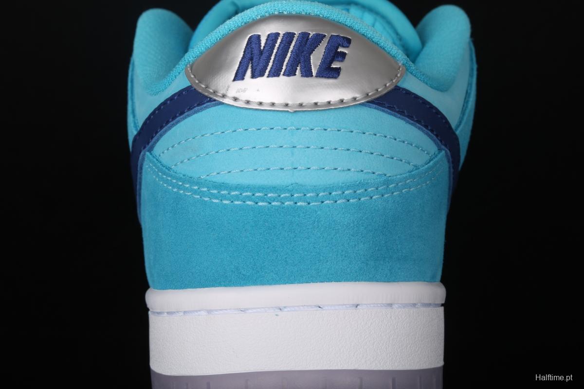 NIKE SB DUNK Low Pro sky blue fur-like fluorescent bottom low-top casual board shoes BQ6817-400