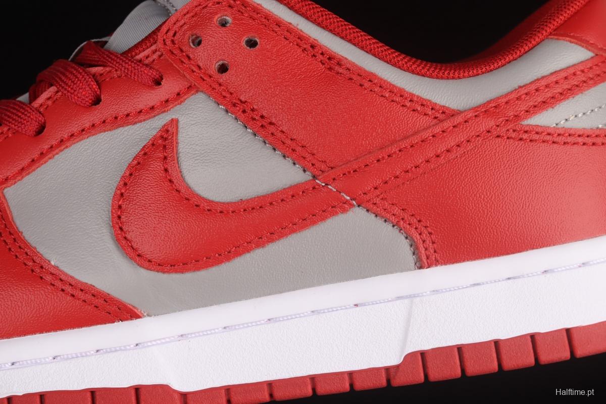 NIKE DUNK Low Retro Medium Grey gray-red color SB buckle rebound fashion leisure board shoes DD1391-002