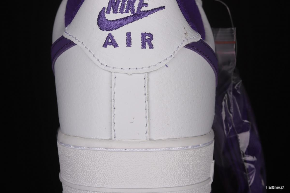 NIKE Air Force 1x07 Low white deep purple low top casual board shoes 315122-281