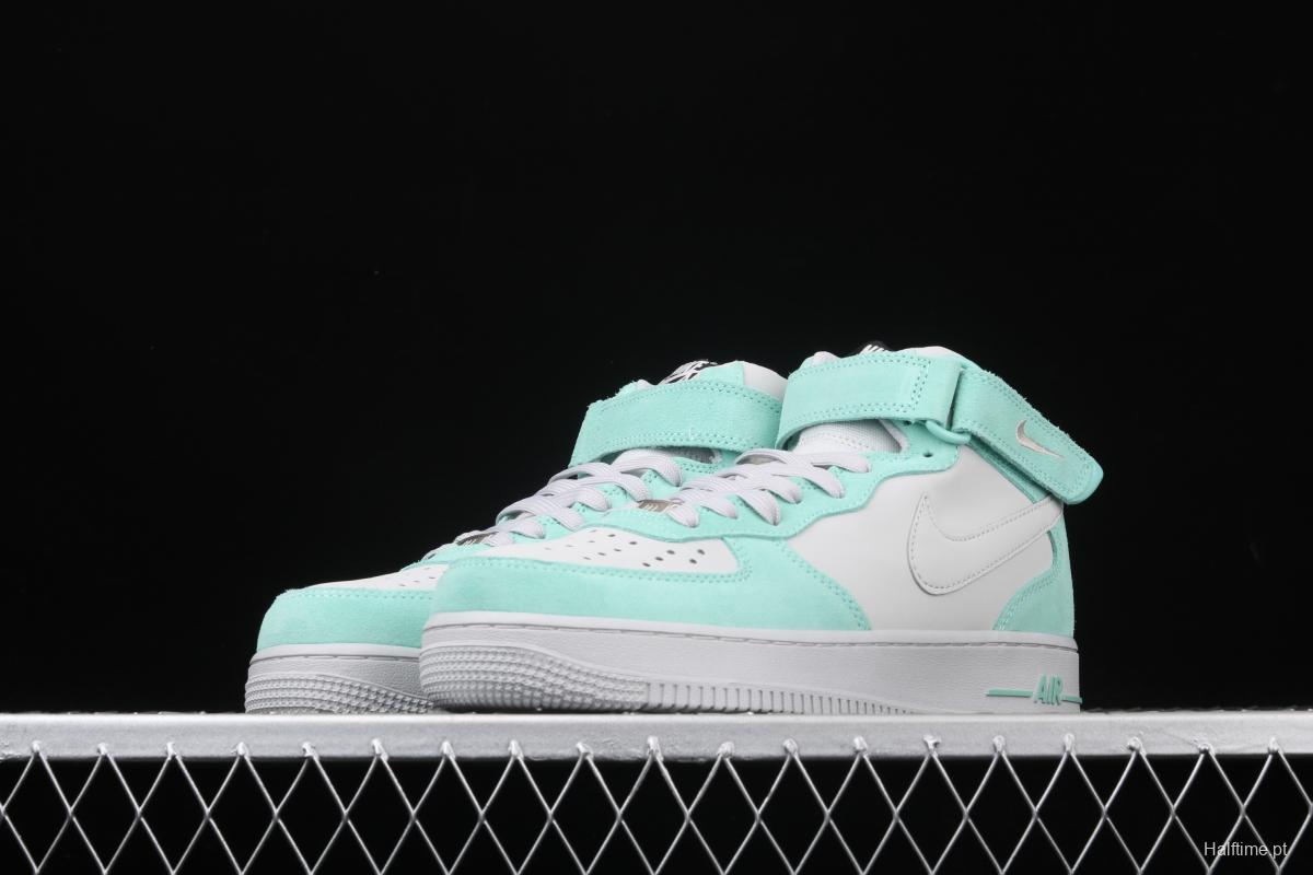 NIKE Air Force 11607 Lceland Green Rare Classic Chinese Bang Bang Leisure Sports Board shoes Leather Grey Tiffany Iceland Green 596729-301