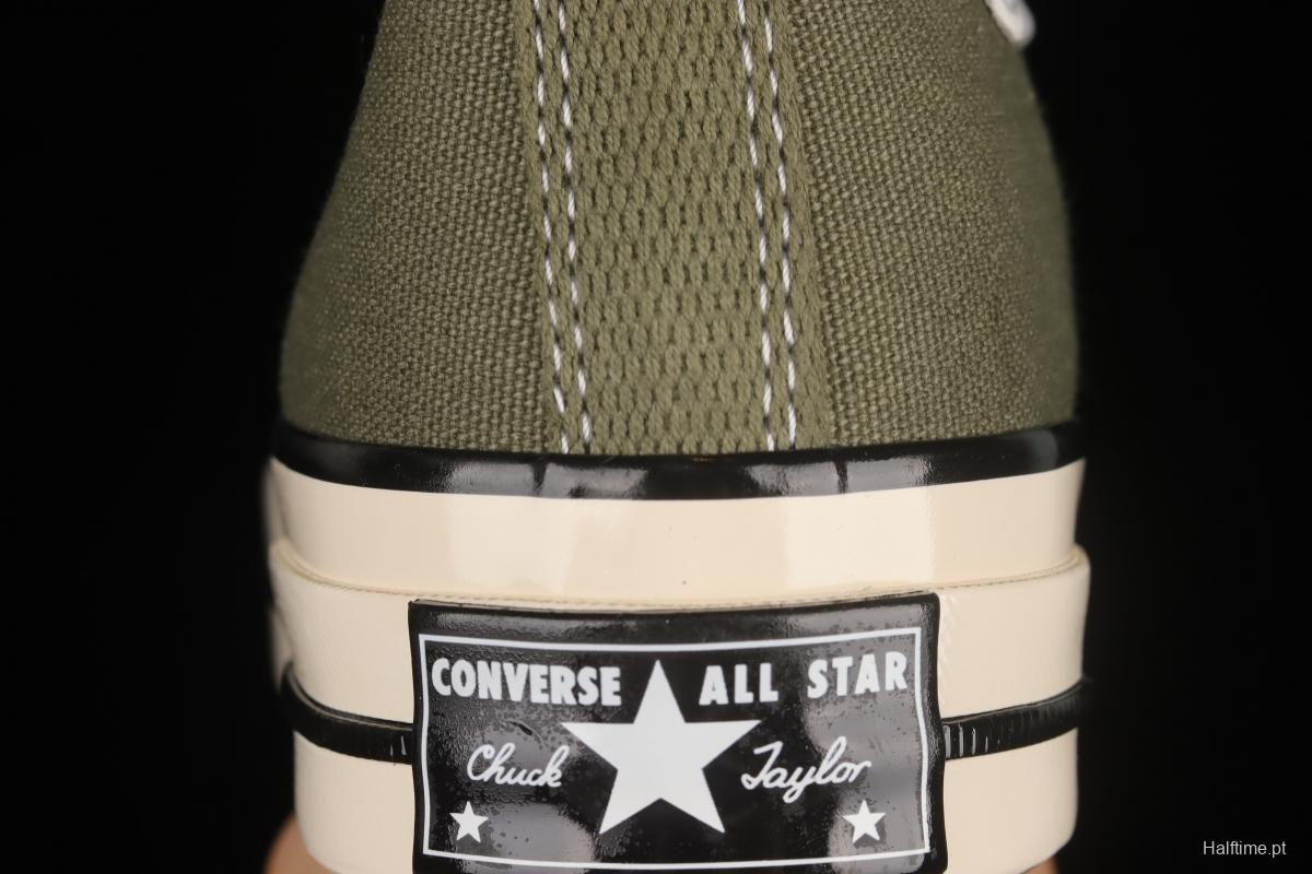 Converse 1970s Evergreen high-top vulcanized casual shoes 162052C