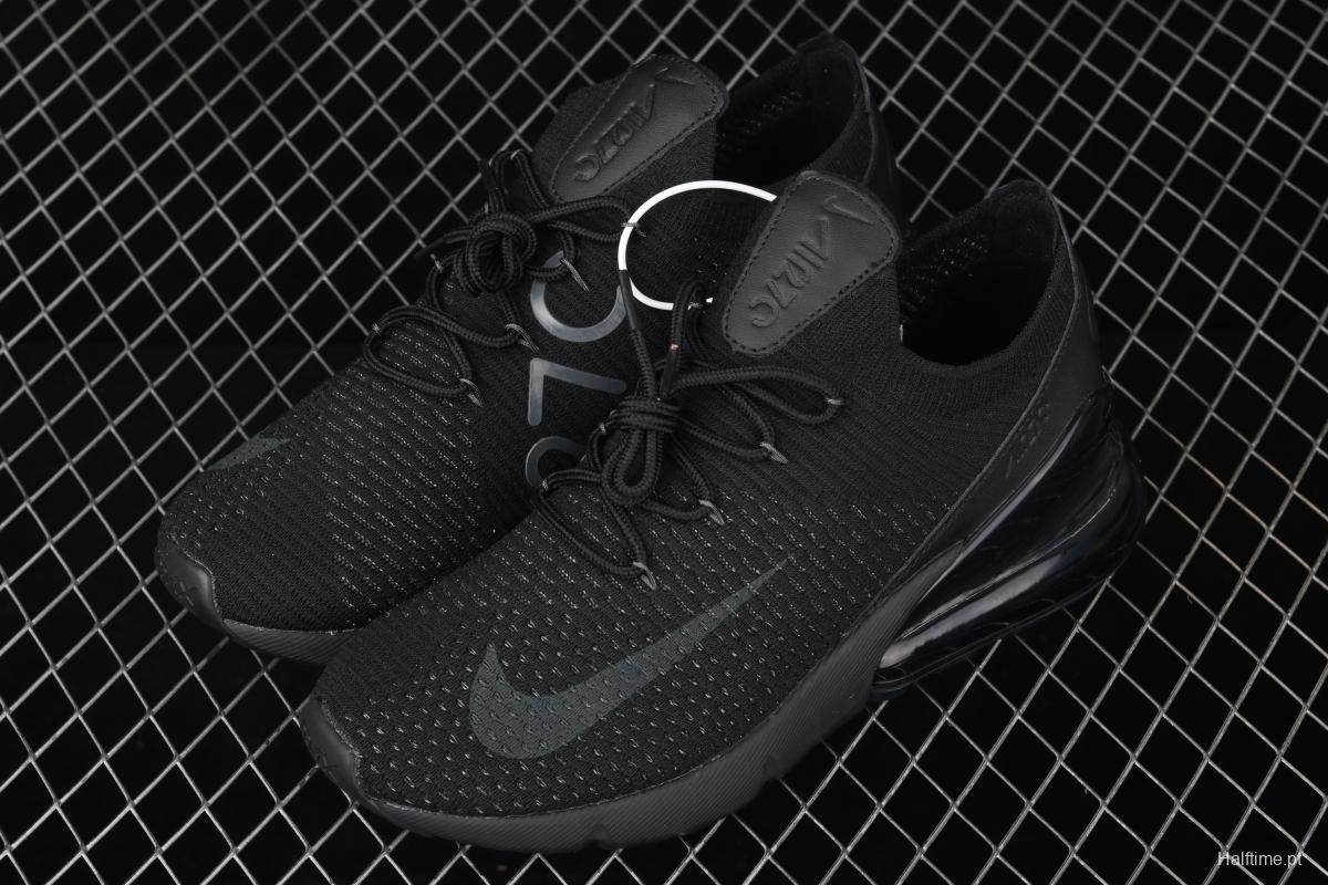 NIKE Air Max 270Flyknit retro style half palm air cushion running shoes AO1023-005