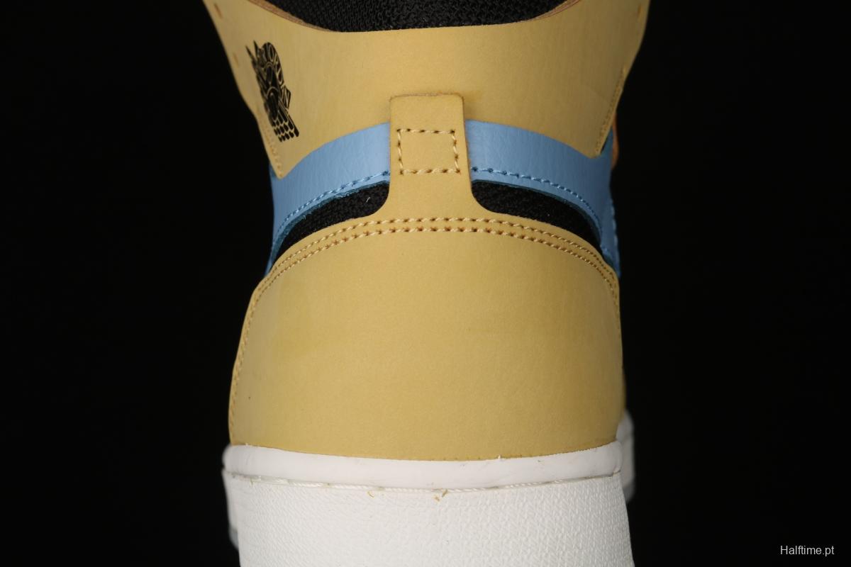 Air Jordan 1 Zoom CMFT Black Blue Yellow CT0978-900