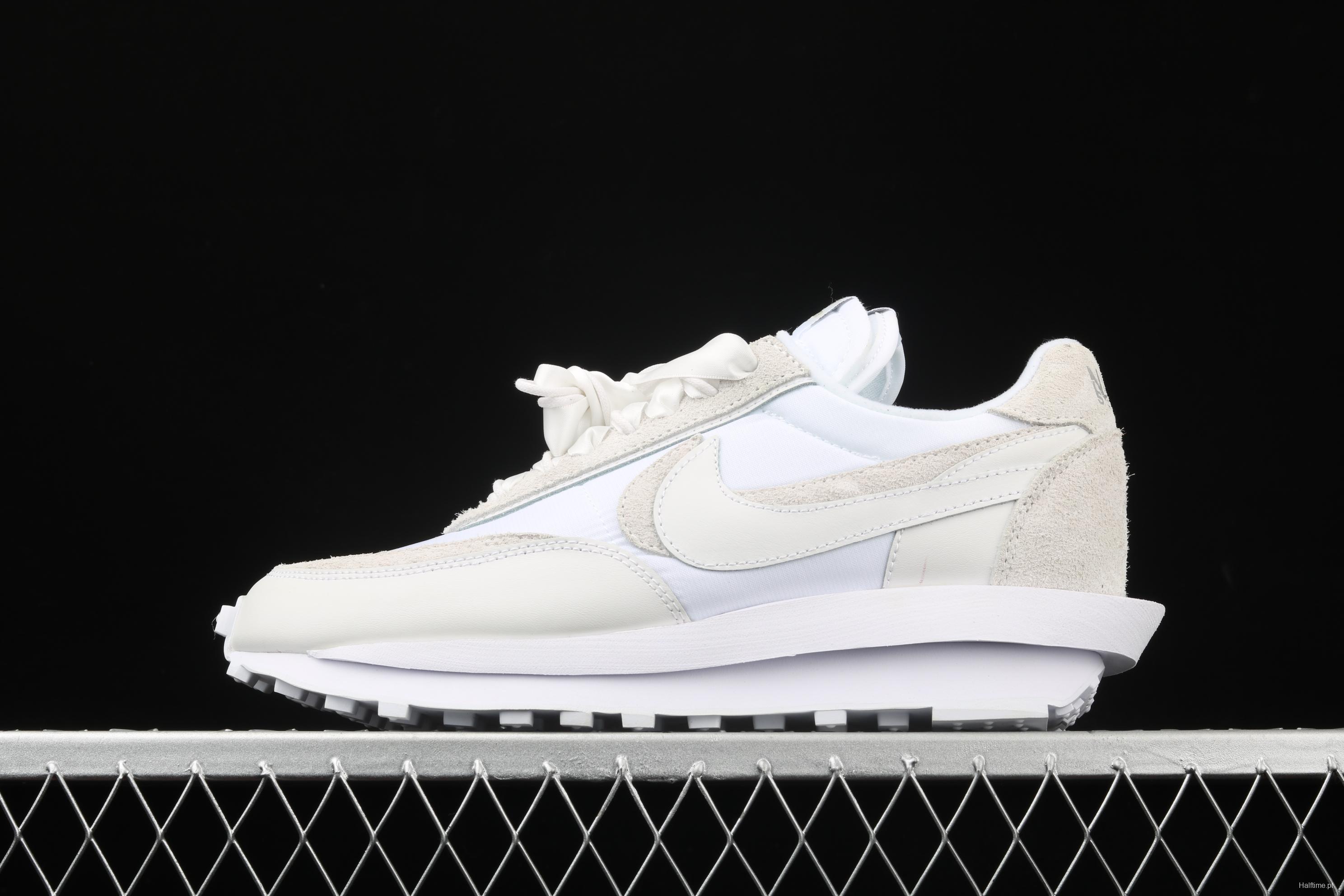 Sacai x NIKE LVD Waffle Daybreak Japanese deconstruction aesthetics overlapping design avant garde waffle deformable leisure jogging shoes BV0073 101 Halftime