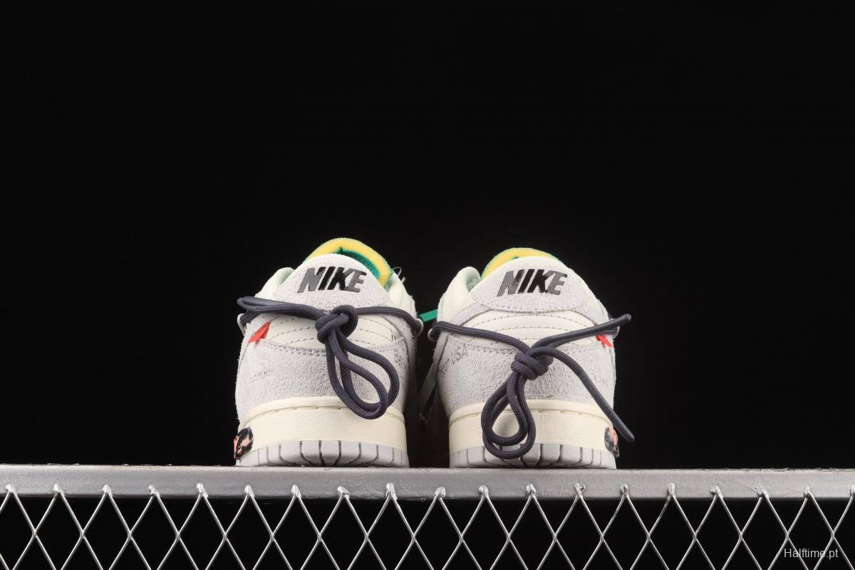 OFF-White x NIKE DUNK Low OW suede SB buckle rebound fashion casual board shoes DJ0950-115