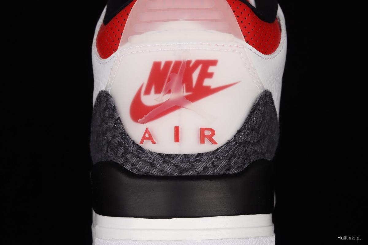 Air Jordan 3 SE DNM Fire Red AJ3 Joe 3 Flame Red Cowboy head layer genuine Standard CZ6431-100