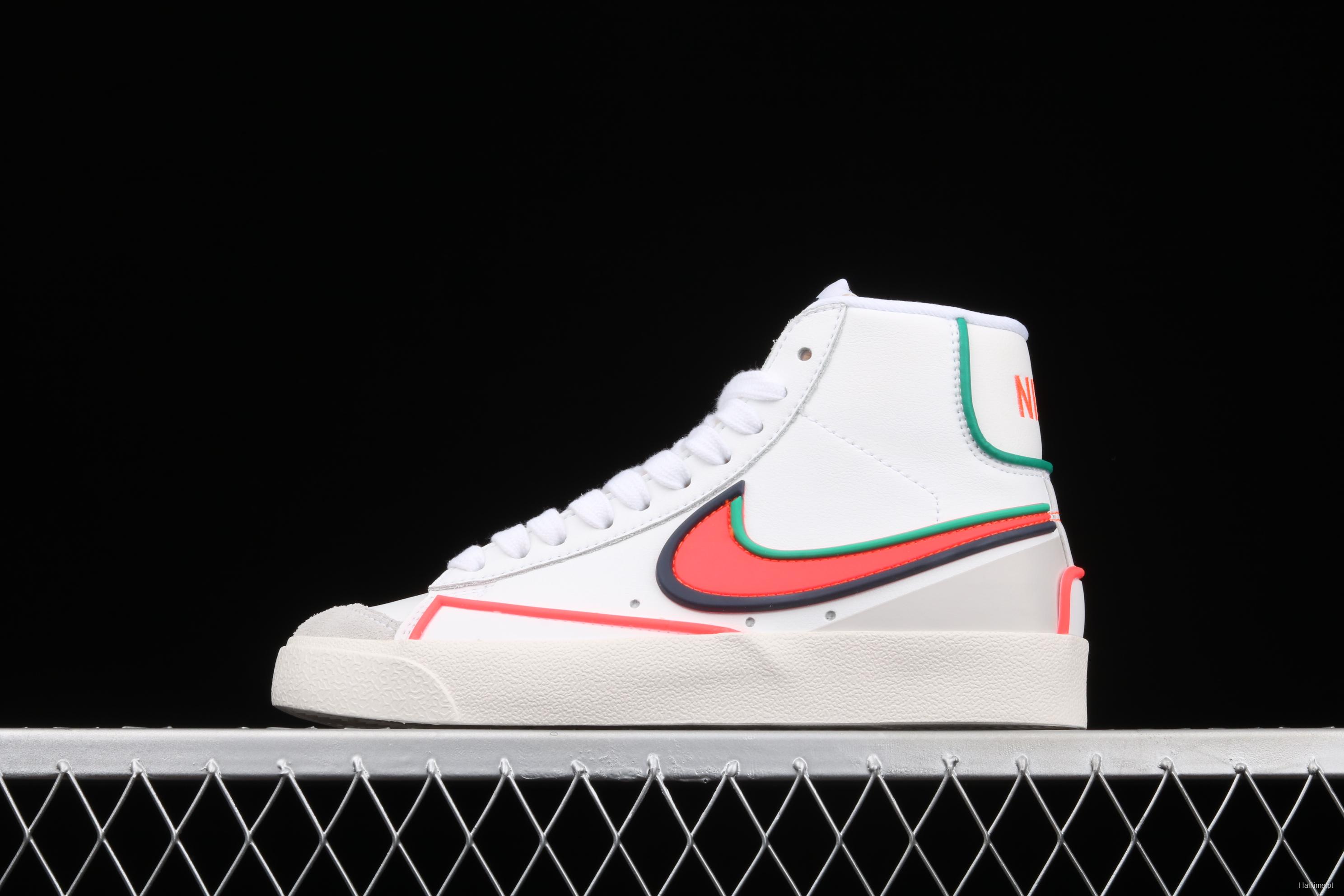 NIKE Blazer Mid '1977 Vintage WE trailblazer drip plastic series high top casual board shoes 853508 diving red