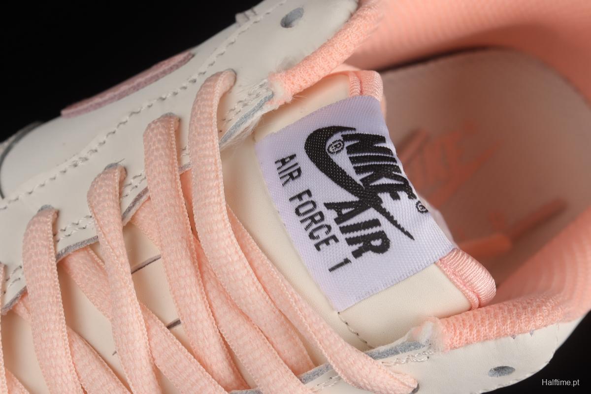 NIKE Air Force 1'07 Low White Pink Low Casual Sneakers CQ5059-106