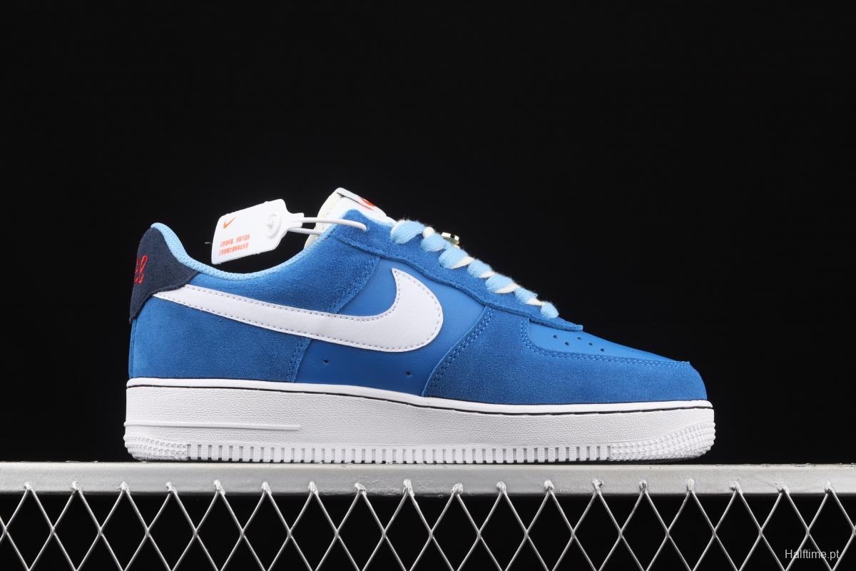 NIKE Air Force 11407 Low sky blue electric embroidery hook low-top casual board shoes DB3597-400