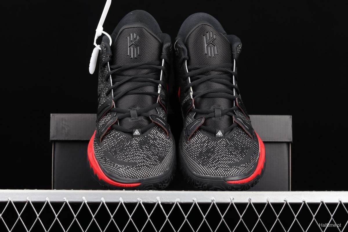 NIKE Kyrie 7 BRED Owen 7th generation black and red CQ9327-001