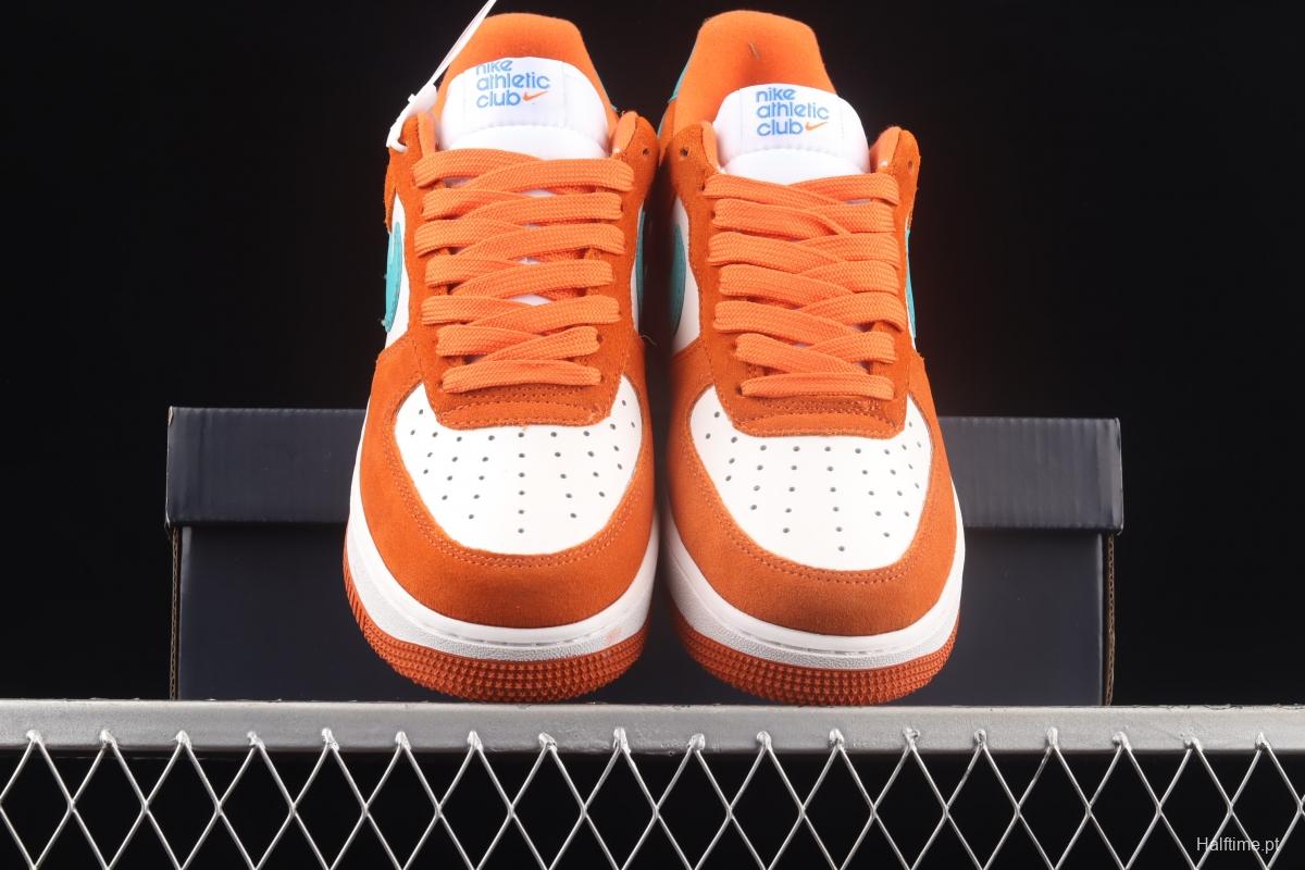 NIKE Air Force 11607 Low Athletic Club white orange low-top casual board shoes DH7568-800