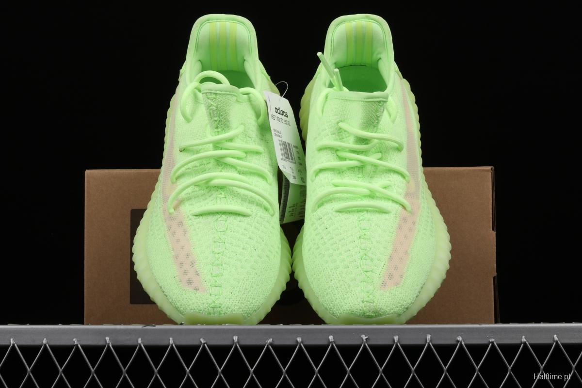 Adidas Yeezy 350 Boost V2 Gid EH5360 Darth Coconut 350 second generation luminous green color matching