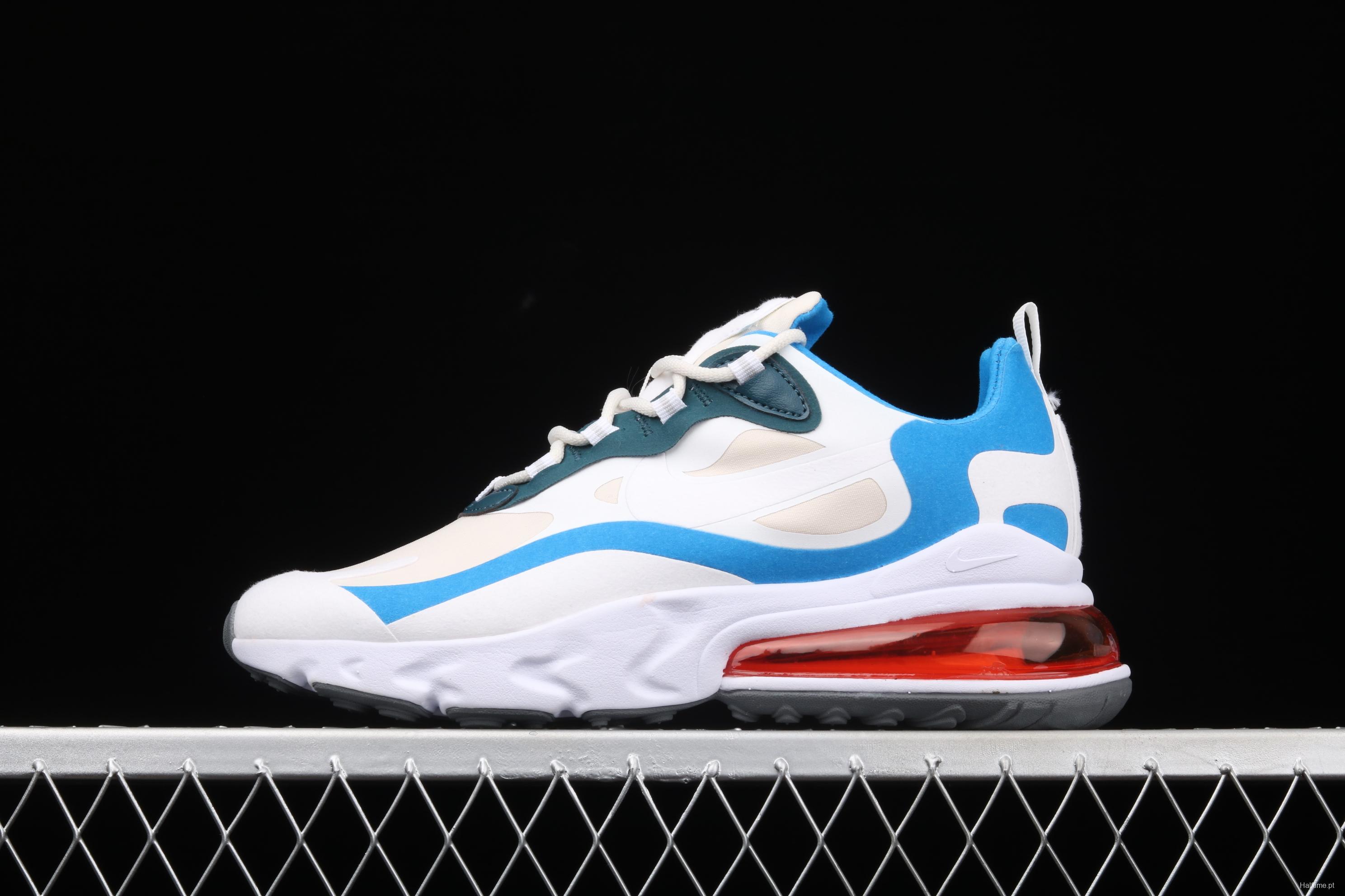 NIKE Air Max 270React new high-frequency mesh hollowing out function half-palm air cushion running shoes DA2400-800