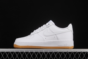 NIKE Air Force 1o07 Low raw rubber all-white low-top casual board shoes DJ2739-100