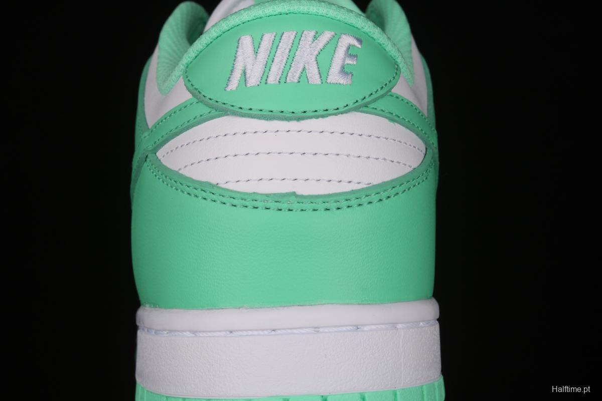 NIKE SB DUNK Low White/Green Glow Tiffany Green White Slam Dunk Series low side leisure sports skateboard shoes DD1503-105