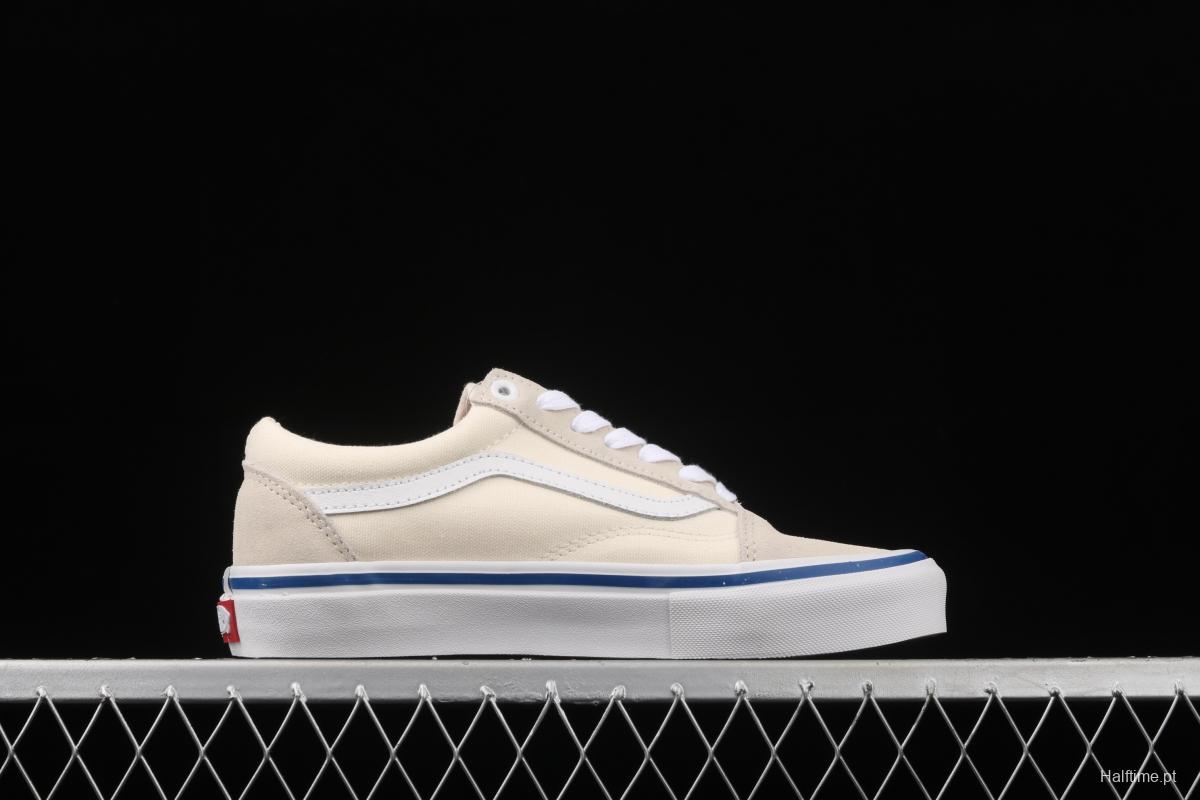 Vans Skate Classics Old Skool series rice-white low-top casual board shoes VN0A5FCBOFW