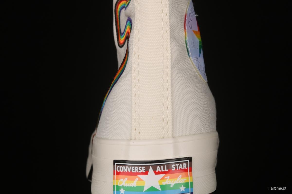 Converse Pride Chuck 70 rainbow color fashionable canvas shoes 170821C