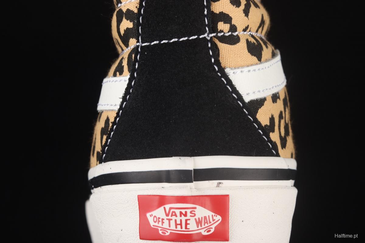 Vans UA SK8-Hi 38 DX Anaheim new leopard print high upper shoes VN0A38GFSGI