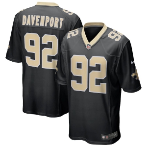 Men's Marcus Davenport Black Player Limited Team Jersey