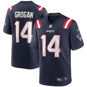 Men's Steve Grogan Navy Retired Player Limited Team Jersey