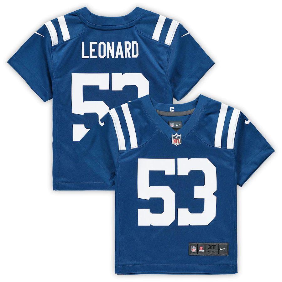 Toddler Darius Leonard Royal Player Limited Team Jersey