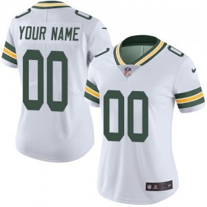 Women's Green Customized Game White Team Jersey