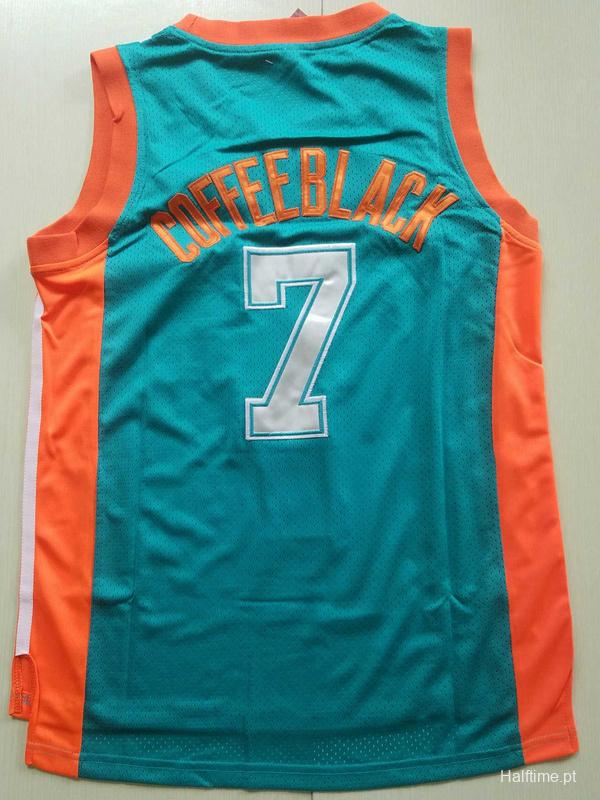 Flint Tropics 7 Coffee Black Basketball Jersey Semi Pro Team New