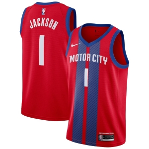 Reggie Jackson signed Detroit Pistons Motor City Adidas Swingman