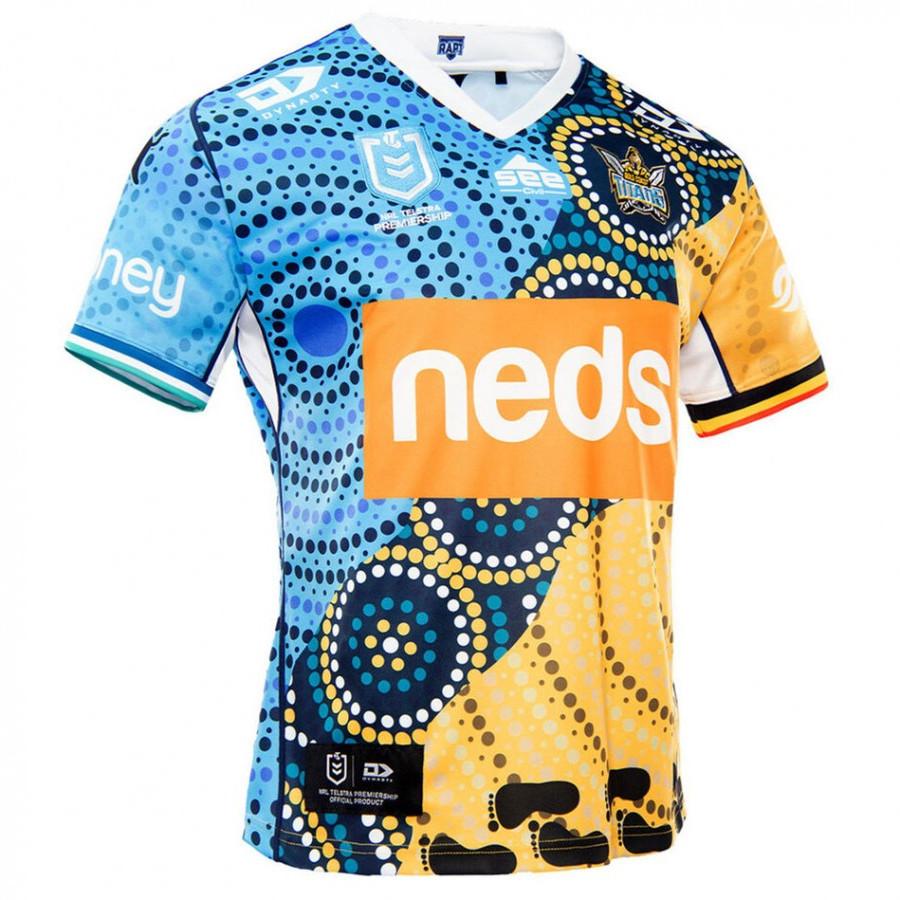 Gold Coast Titans 2021 Mens Indigenous Rugby Jersey