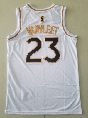 Fred VanVleet 23 White Golden Edition Jersey