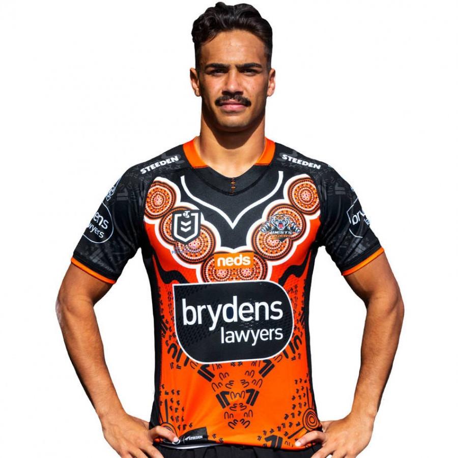 Wests Tigers 2021 Mens Indigenous Rugby Jersey