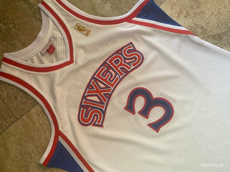 Men's Allen Iverson White Retro Classic Team Jersey