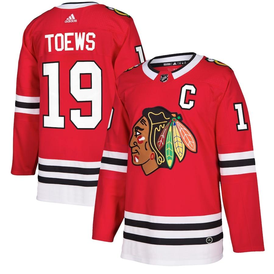 Men's Jonathan Toews Red Player Team Jersey